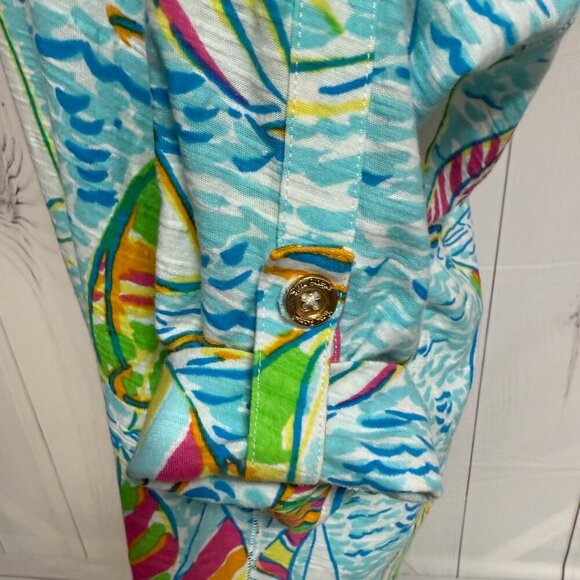 Lilly Pulitzer Camie Dress You Gotta Regatta Size Large, Style 32470, EUC!!! - Picture 4 of 10